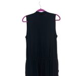 Theory  Nane‎ Black Jersey Pima Cotton Modal Sleeveless Surplice Jumpsuit Medium Photo 7