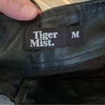 Tiger Mist Black Faux Leather Skinny Pants Photo 4
