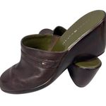 Tommy Hilfiger  Women's Brown Leather Clog Mules Size 9.5M Casual Photo 0