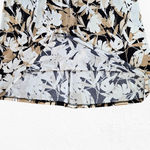 Anne Klein  Khaki Multi Floral Ruffle Sleeve Workwear Shift Dress Size 2 NWT Photo 4