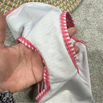 Aerie  Stripes Molded Cup Push Up Bikini Bandeau 34A & Hipster Bottom Pink M Photo 4