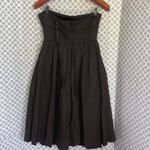 J.Crew  military green sage cotton strapless‎ pocket Photo 2