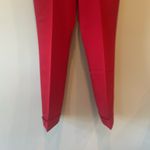 Bright red super vintage ladies pleated dress pants large fit like new/cuffed Photo 1