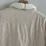 Hollister Sherpa Open Front Cream Neutral Sweater Lounge Cozy Comfort Large Photo 7