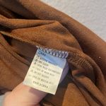 MANGOPOP New  Women’s Faux Suede Brown Skirt Size Medium NWT Photo 6