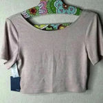 Wilfred  free Kaia Camille crop back scoop top sz S NWT Photo 0