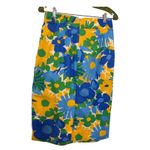 J.Crew  Puckered Morning Floral Tie Waist Colorful Skirt Cotton Size 6 Photo 2