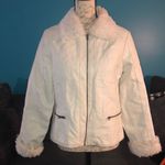 BKE Fur Lined Faux Leather Moto Jacket, Large Photo 0