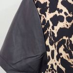 Telluride Clothing Company Leopard Print Blouse NWT Size Small Leopard Top Black Photo 2