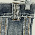 Michel Women's Flared Panel Denim Lace Skirt Size Small Y2K Vintage Blue Photo 1