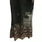 Nicole Bakti for Cache Vintage Black Lace Maxi Dress Women's Size S Formal Long Photo 7
