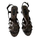 White House | Black Market Karley Snake Skin Platform Heel Sandals Size 8M Photo 1