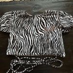 Motel Rocks Zebra crop top Photo 1