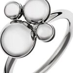 Calvin Klein Women's Collection Silver Spin Ring Size 7. New in box with dustbag Photo 0