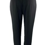 ZARA Women's Black High Waisted Drawstring Tapered Jogger Sweat Pants Size S Photo 2