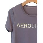 Aeropostale AERO Sport T Shirt Womens M Purple Graphic Short Sleeve Crew Neck Activewear Top Photo 1