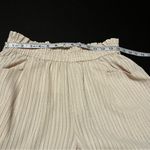 Current Air Anthropologie‎  Womens SZ Large Cream Pull On Paper Bag Wide Leg Pant Photo 4