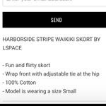 l*space L* - Harborside Stripe Waikiki Skort in Yellow & White Photo 8