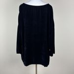 CP Shades Sibella Top Womens Small Velvet Silk Blend Boxy 3/4 Sleeve Oversized S Photo 4