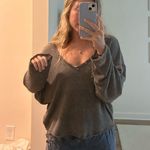 Urban Outfitters  Grey Open Knit Sweater Photo 1