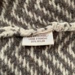 Tsunami Size M Lambswool Blend Full Zip Hooded Sweater Jacket Chevron Orange Y2K Brown Size M Photo 5