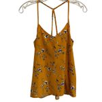 Hollister  Women's Strappy‎ Floral Tank Top - Golden XS - EUC Photo 2
