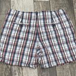 Faded Glory Red White Blue Black Plaid Shorts Size 14 Photo 7
