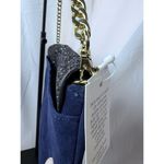 Ann Taylor Bella Glitter Navy Clutch Bling NYE NWT Photo 3
