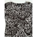 Alfani Womens Asymmetric 3/4 Sleeve Artsy‎ Top Size XL Stretch Office Career Photo 1