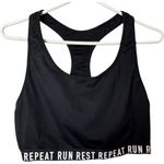 Old Navy Women's Athletic Sporty Racerback RUN REST REPEAT Print Sports Bra XL Photo 7
