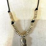 Bella Uno gold tone long heart pendant necklace Photo 4