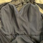 Morilee Madeline Gardner Navy Blue Gown Womens 2 High Halter Chiffon A Photo 13