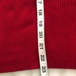 Karen Scott Ribbed Mockneck Pullover Cotton Sweater Red M Photo 4