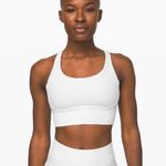 Lululemon  Energy Bra *Long Line Texture White Photo 0