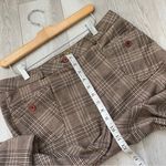 Plaid Crop Pants mid rise straight leg womens Brown size 10 transitional preppy Photo 5