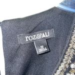 Dress Barn Roz & Ali  Black Floral Embroidered Elegant Shift Sleeveless Dress Sz12 Photo 5