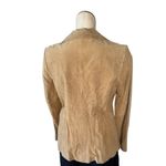 NWOT 90s Tan Suede Blazer Jacket Studs Photo 4