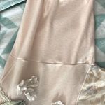 Vintage Bonnie and Bill by Holly Large Peach Satin and Lace Inlaid Top. Photo 3