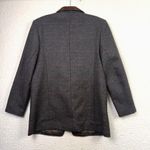 EXPRESS Vintage Blazer Womens Large Wool Suede Collar Equestrian Dark Academia Photo 1