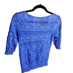 Eyelash Couture blue lace blouse, size XS Photo 2