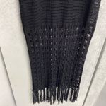ZARA FRINGED CROCHETED DRESS OPEN BACK Size Medium (See Description) Photo 4