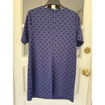 Old Navy Women's Pullover  Dress Navy Blue Tonal Dot Large NEW Short Sleeve G8 Photo 7
