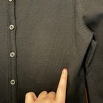 Henri Bendel NWT New York Silk Blend Basic Cardigan Black M Deadstock Photo 3