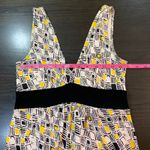 Diane Von Furstenberg  Silk Dress Sleeveless Geometric Print Size 2‎ DVF Photo 4