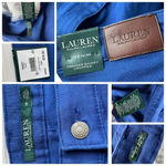 Ralph Lauren LRL Denim Premier Skinny Cropped Jeans NWT Royal Blue Plus Size 16 Photo 6