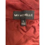 My Michelle My‎ Michelle Burgundy Tulle Party Skirt Size 11 Gemstone Waist Formal Holiday Photo 5