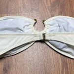 Laundry by Shelli Segal Laundry Shelli Segal Off White Cream Bandeau Bikini Swim Suit 2PC Size Medium Photo 2