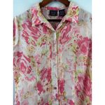 Laura Scott  Petite Medium Floral Button-Up Blouse Photo 2