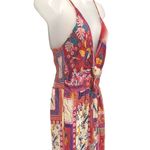 Angie NWT  Bohemian Patchwork Jumpsuit BOHO Tropical Bird Print Wide Leg Large  L Photo 1