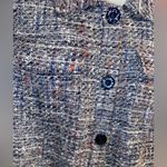 Chico's Chico Blue Orange White Yellow Multi Jacket Size 1 (8-10) Photo 1